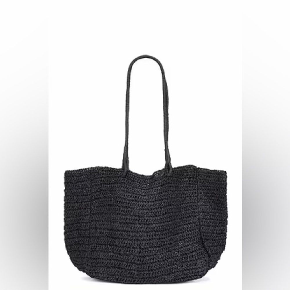 Lovers + Friends | Black Woven Tote
